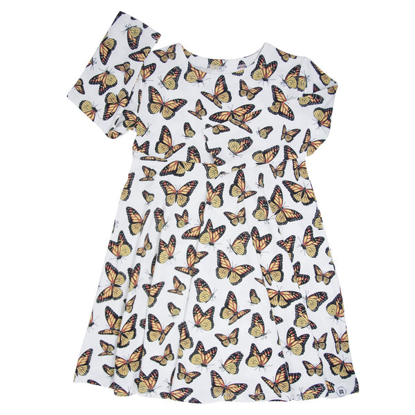 Girls L/S Great Migration Butterfly Twirl Dress