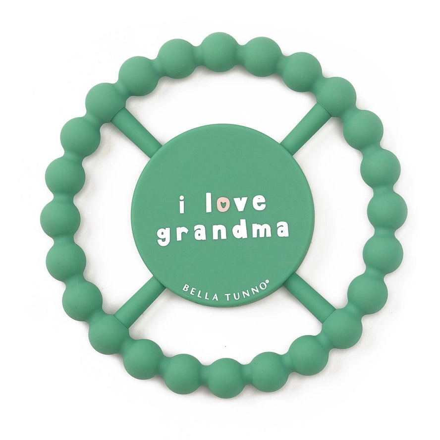 Bella Tunno Boys Girls Infants Toddlers I Love Grandma Teether The Plaid Giraffe Childrens Boutique