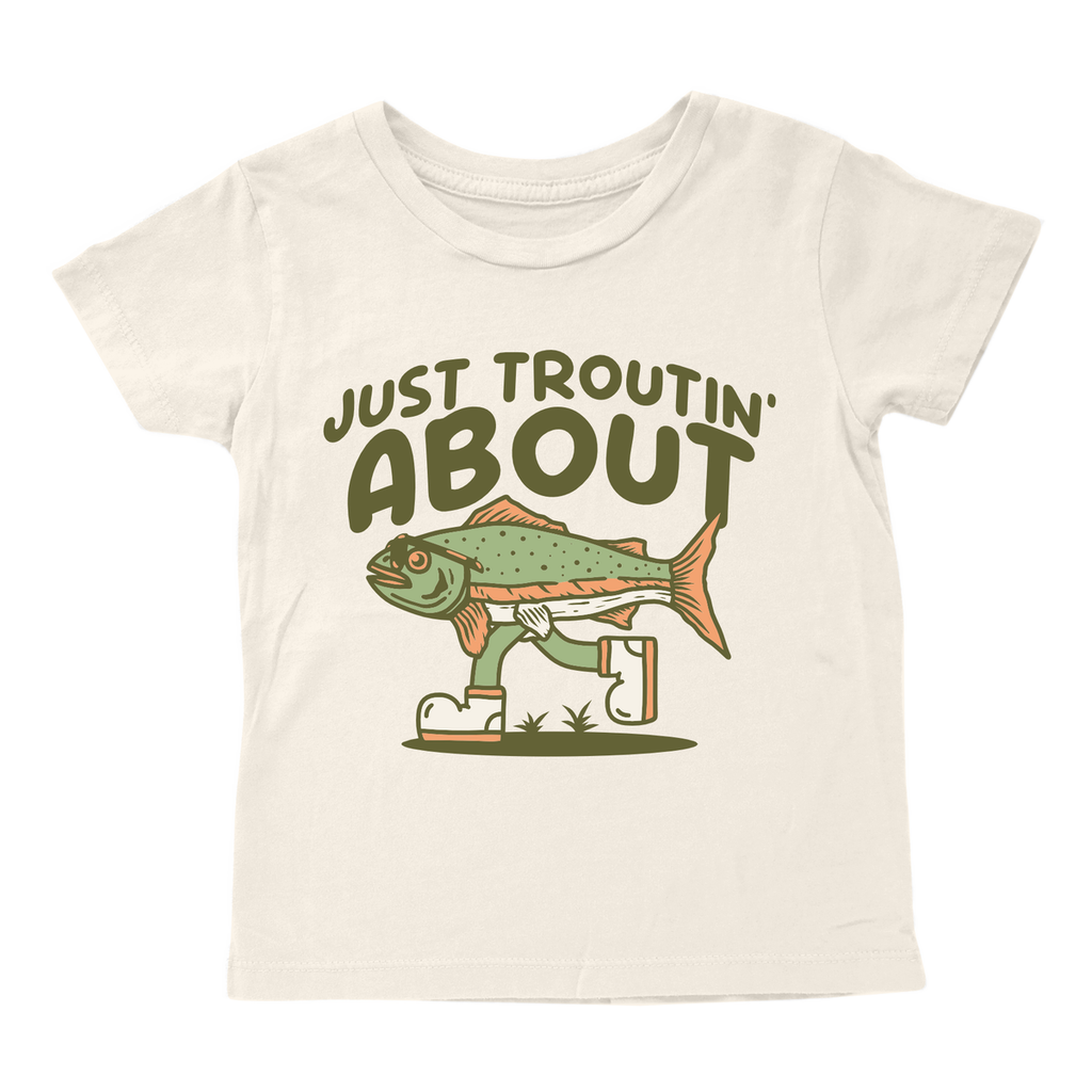 Tiny Whales Boys Girls Toddlers Kids Juniors T-Shirt Fishing Outdoors 100% Cotton The Plaid Giraffe Children's Boutique