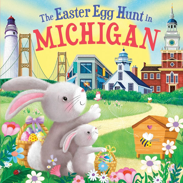 Sourebooks Boys Girls Picture Book The Easter Egg Hunt In Michigan Easter Bunny The Plaid Giraffe Childrens Boutique
