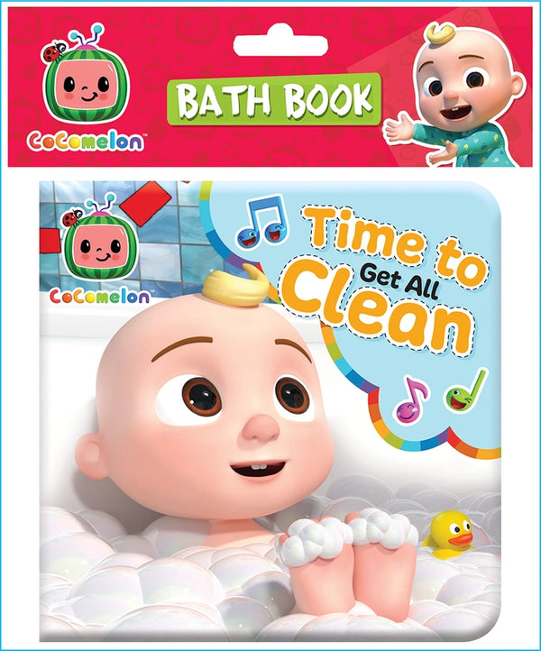 Cottage Door Press Boys Girls Infants Toddlers Books Bath Time To Get All Clean CoComelon Bathtime Learning The Plaid Giraffe Childrens Boutique