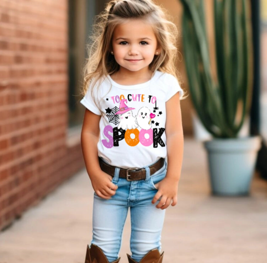 AvaryMaeInspirations Girls Shirts T-Shirts Ghosts Halloween The Plaid Giraffe Childrens Boutique