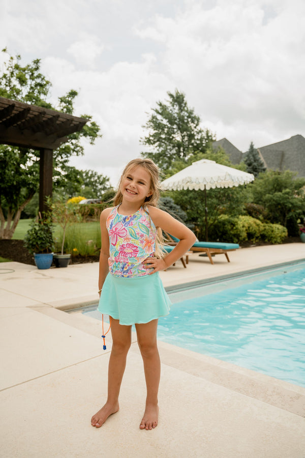 Yogababy LLC Girls Infants Toddlers Kids Juniors Floral Top Athletic Wear Activewear The Plaid Giraffe Children's Boutique