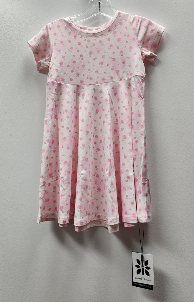 Sweet Bamboo Girls Boys Infants Toddlers Kids Juniors Twirl Dress Roses Flowers Hearts The Plaid Giraffe Children's Boutique