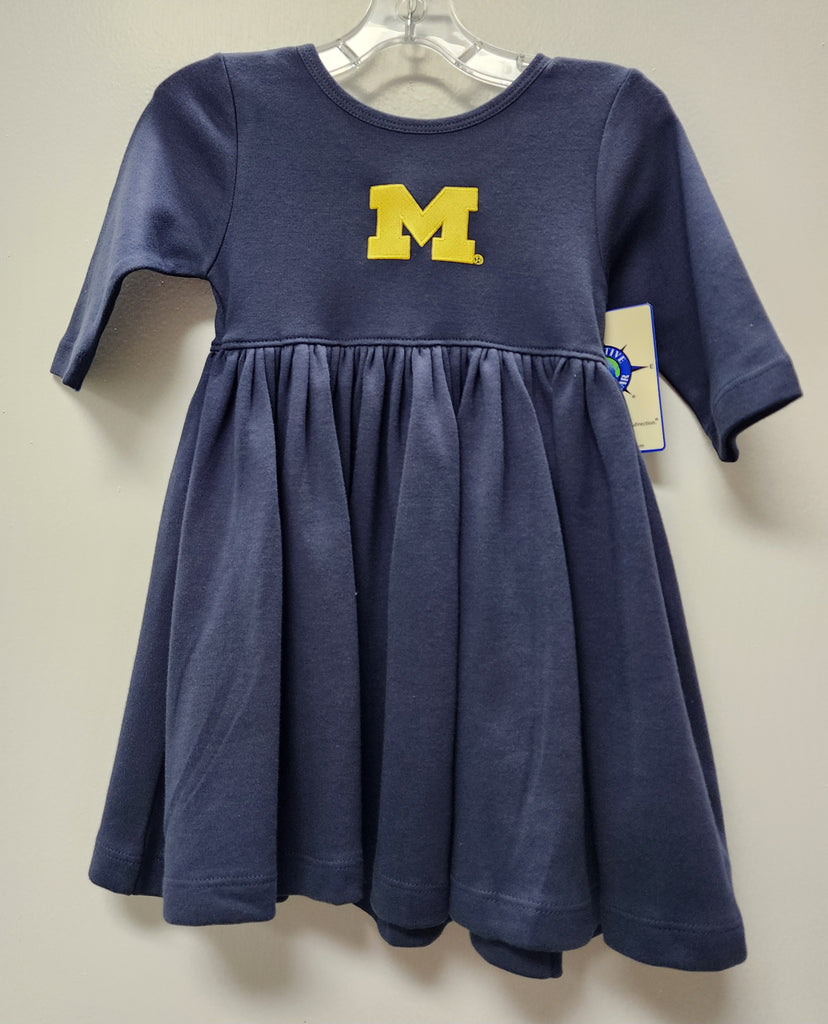 Girls University of Michigan Twirl Dress