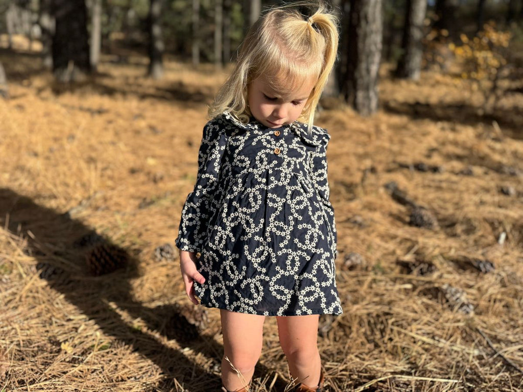 Vignette Girls Infants Toddlers Kids Juniors Dress Embroidered Flowers Lined 100% Cotton The Plaid Giraffe Children's Boutique