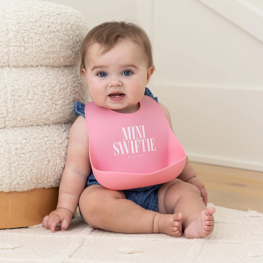 Bella Tunno Girls Boys Infants Toddlers Wonder Bib Mini Swiftie Taylor Swift The Plaid Giraffe Children's Boutique