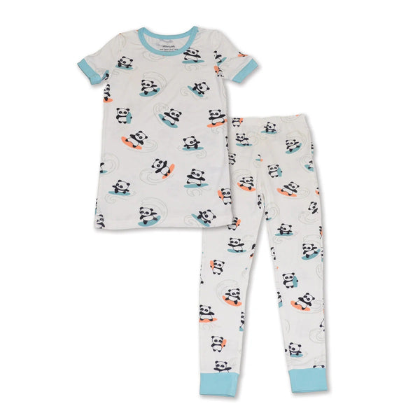 Silkberry Baby Boys Girls Infants Toddlers Kids Pajamas Sleepwear Nightwear Pandas Surfing Animals Bamboo The Plaid Giraffe Children's Boutique