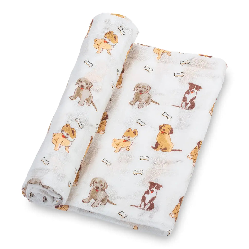LollyBanks Girls Boys Unisex Infants Toddlers Kids Swaddles Puppies Dogs 100% Cotton Muslin The Plaid Giraffe Children's Boutique
