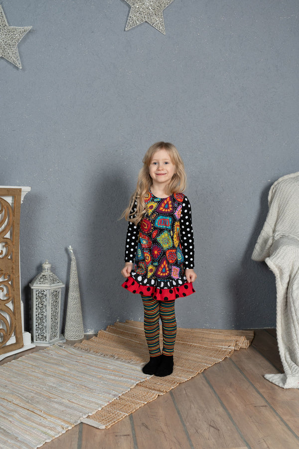 ZaZa Couture Boys Girls Infants Toddlers Kids Juniors Tunic Top Leggings Stripes Polka Dots Circles The Plaid Giraffe Children's Boutique