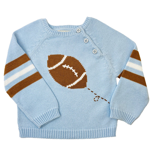 Zubels Boys Infants Toddlers Sweater Sports Football The Plaid Giraffe Childrens Boutique