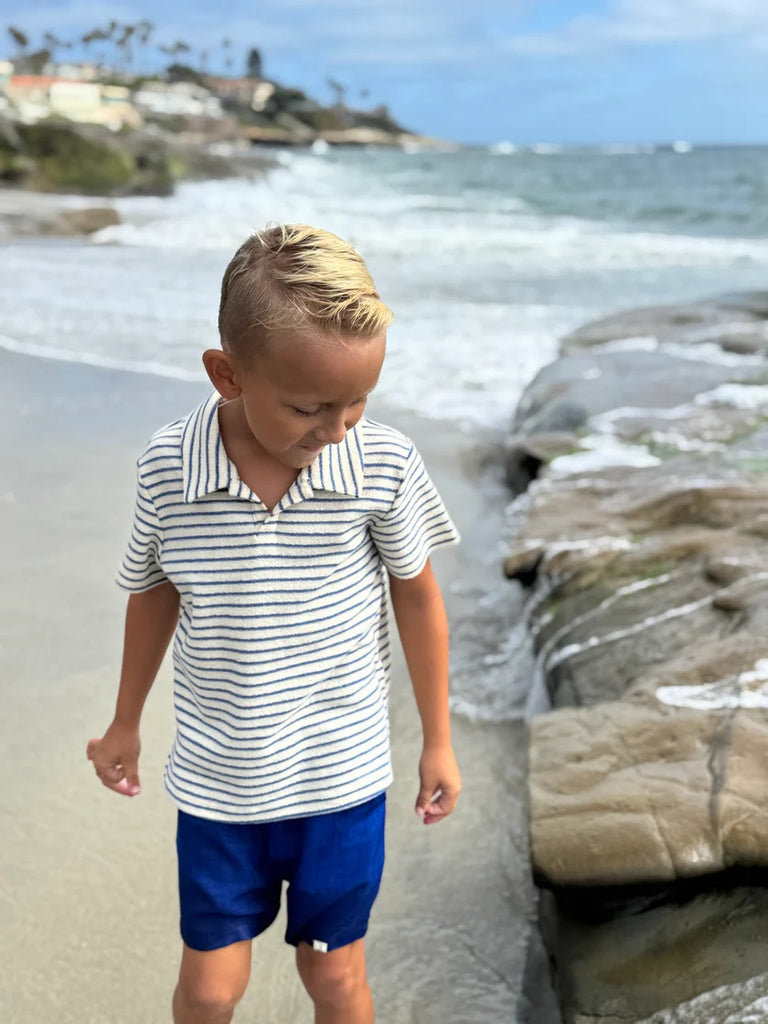 Me & Henry Boys Infants Toddlers Kids Juniors Polo Shirt Striped The Plaid Giraffe Children's Boutique