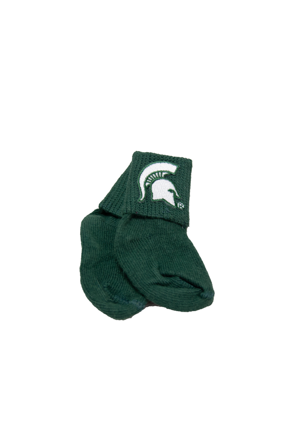 Creative Knitwear Boys Girls Unisex Ankle Socks Michigan State Spartans The Plaid Giraffe Childrens Boutique