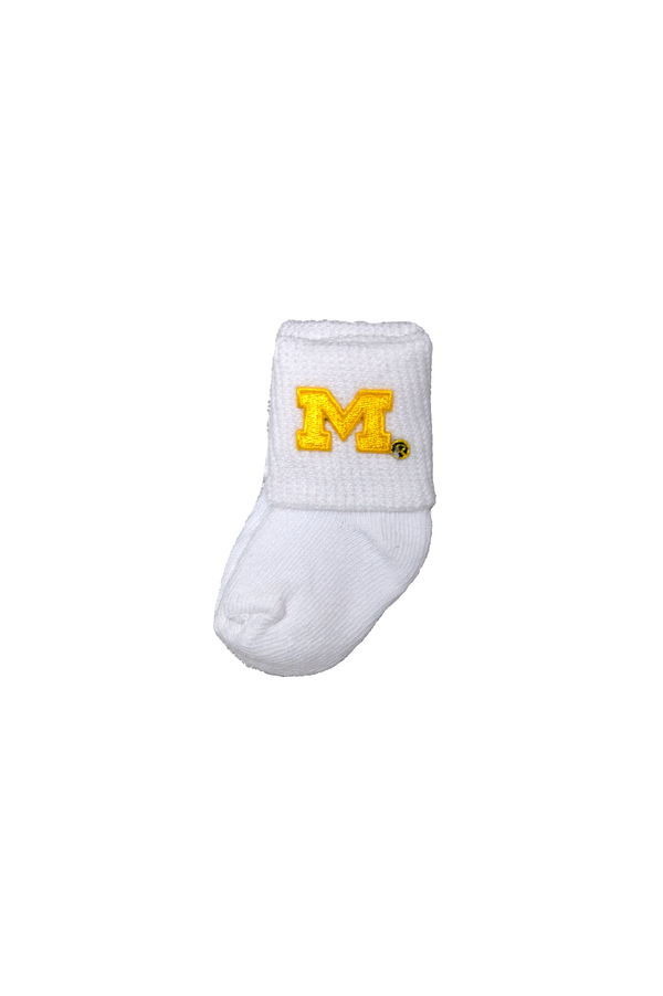 Creative Knitwear Boys Girls Unisex Ankle Socks University of Michigan Wolverines The Plaid Giraffe Childrens Boutique