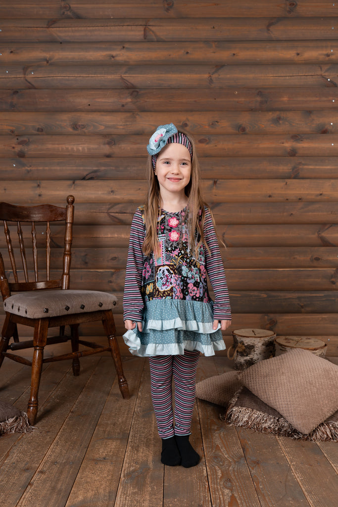 ZaZa Couture Roki Zoi Girls Boys Infants Toddlers Kids Juniors Tunic Top Leggings Flowers Stripes Ruffles The Plaid Giraffe Children's Boutique