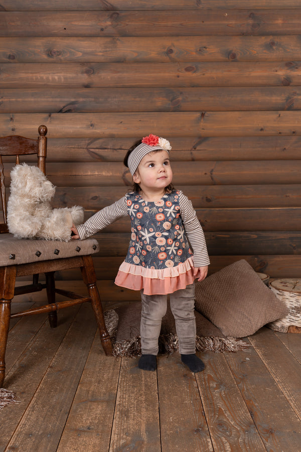 ZaZa Couture Roki Zoi Girls Boys Infants Toddlers Kids Juniors Tunic Top Leggings Flowers Stripes Ruffles The Plaid Giraffe Children's Boutique