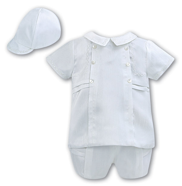 Sarah Louise Boys Infants Shirt Shorts Christening Cap Hat The Plaid Giraffe Childrens Boutique