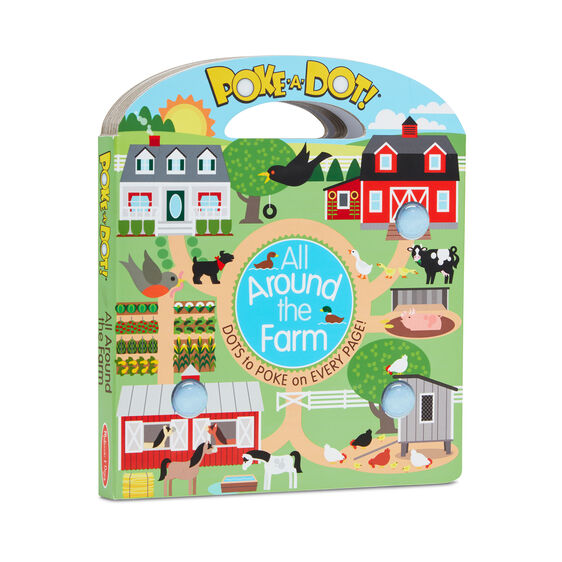 Melissa & Doug Girls Boys Infants Toddlers Kids Learning Toys Poke A Dot Book Farm The Plaid Giraffe Childrens Boutique
