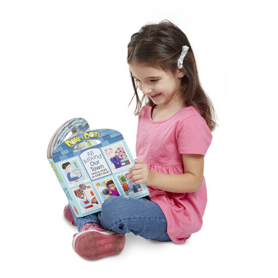 Melissa & Doug Girls Boys Infants Toddlers Kids Learning Toys Poke A Dot Book Town The Plaid Giraffe Childrens Boutique