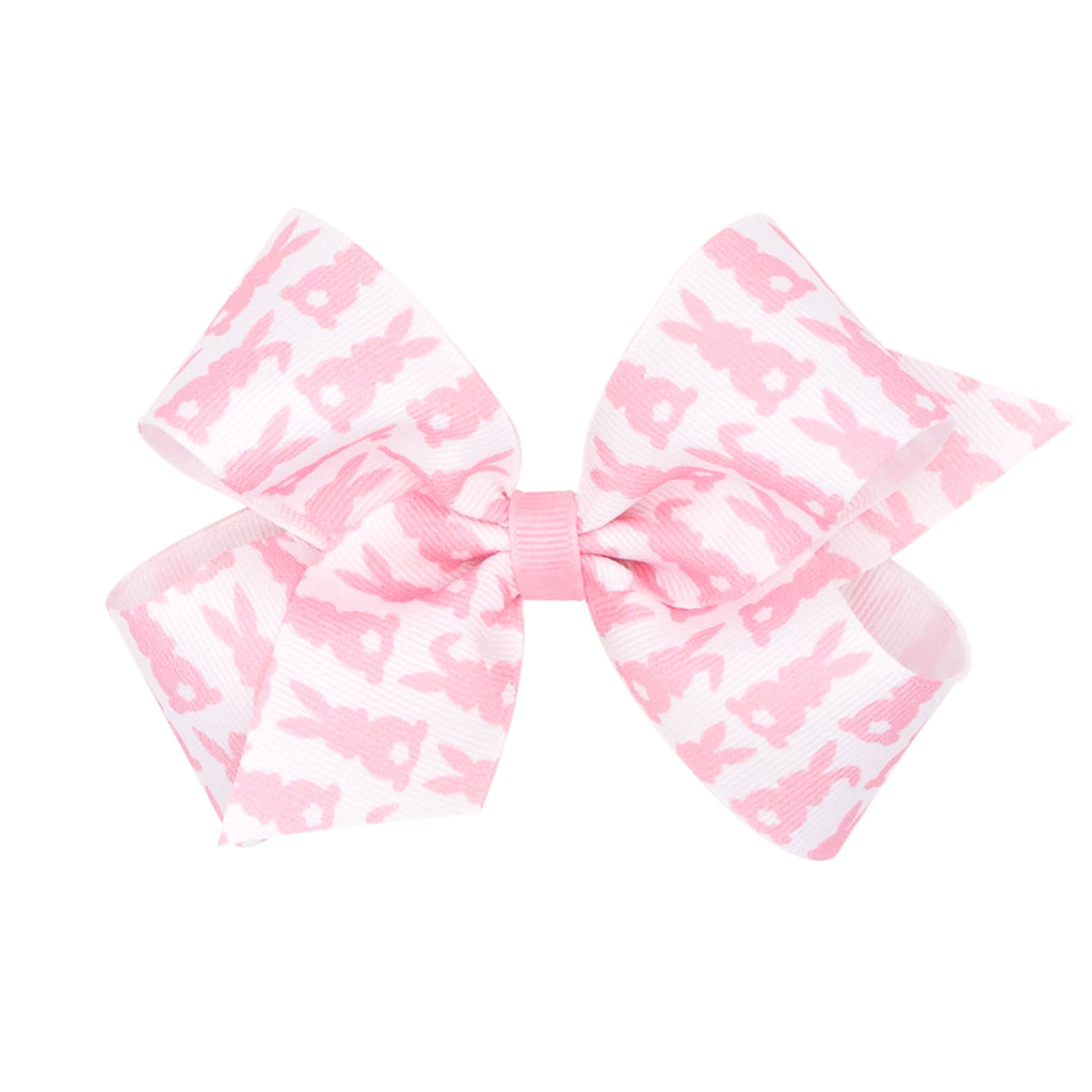 Wee Ones Girls Hair Accessories King Bows Easter Bunnies The Plaid Giraffe Childrens Boutique