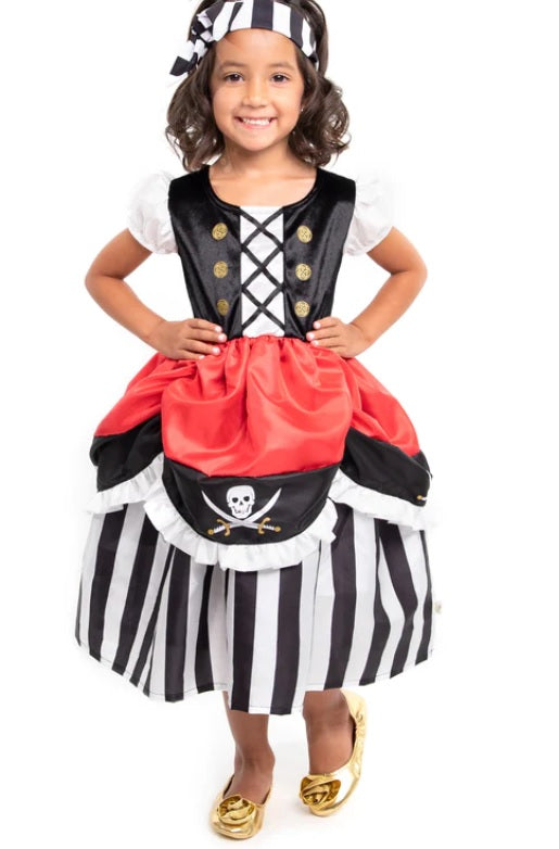 Little Adventures Girls Pirate Dress Up Make Believe The Plaid Giraffe Childrens Boutique