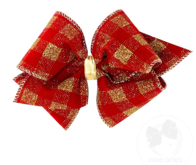 Wee Ones Mini King Bow Christmas Holiday 1205 Patterned