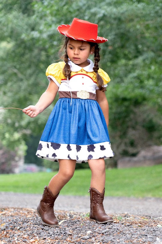 Little Adventures Girls Cowgirl Hat Toy Story Jesse Dress Up Make Believe The Plaid Giraffe Childrens Boutique