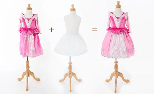 Girls Fullness Slip DON'T REORDER, White / 3-5YR / DUG