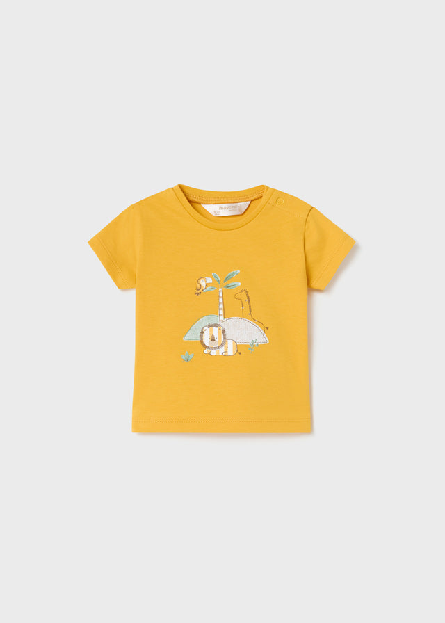 Mayoral Boys Infants T-Shirt Jungle Animals The Plaid  Giraffe Childrens Boutique