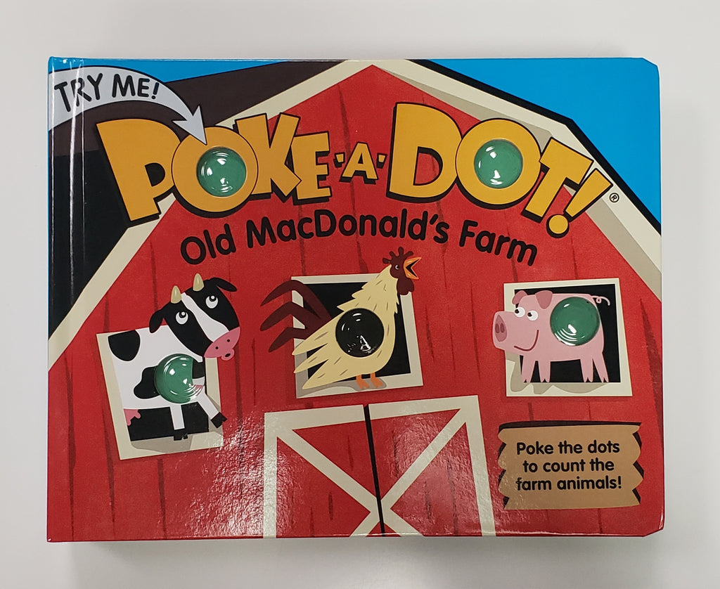 Melissa & Doug Girls Boys Infants Toddlers Kids Learning Toys Poke A Dot Book Old MacDonald's Farm Animals The Plaid Giraffe Childrens Boutique