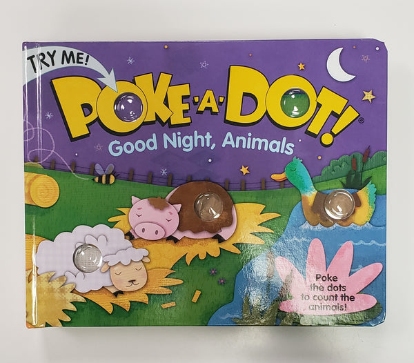 Melissa & Doug Girls Boys Infants Toddlers Kids Learning Toys Poke A Dot Book Good Night Animals The Plaid Giraffe Childrens Boutique
