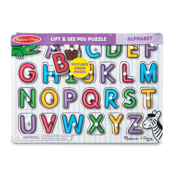Melissa & Doug Girls Boys Infants Toddlers Kids Learning Toys Puzzle Alphabet The Plaid Giraffe Childrens Boutique