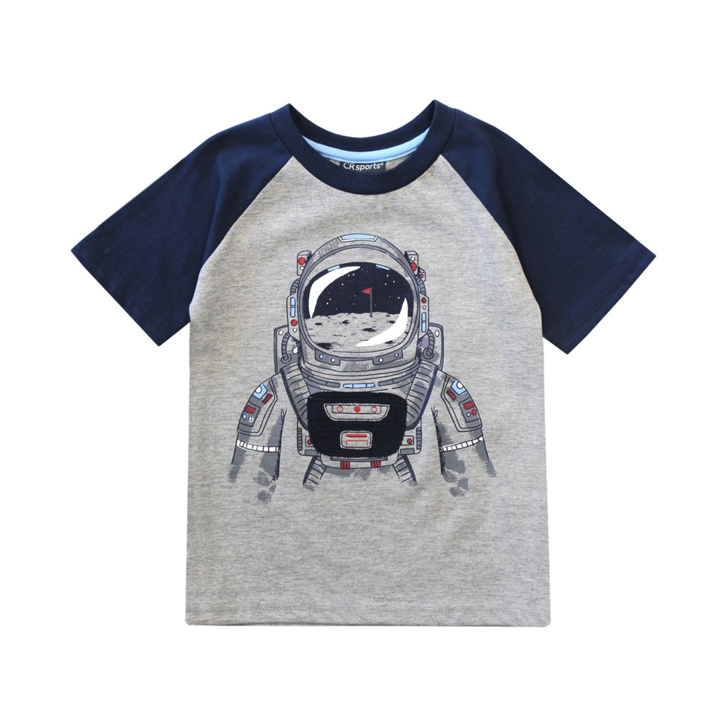 CR Sports Boys Toddlers Kids Juniors 100% Cotton Astronaut Space The Plaid Giraffe Childrens Boutique