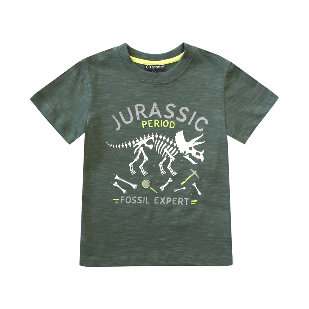 CR Sports Boys Toddlers Kids Juniors 100% Cotton Dinosaurs Bones Fossils Jurassic Period The Plaid Giraffe Childrens Boutique