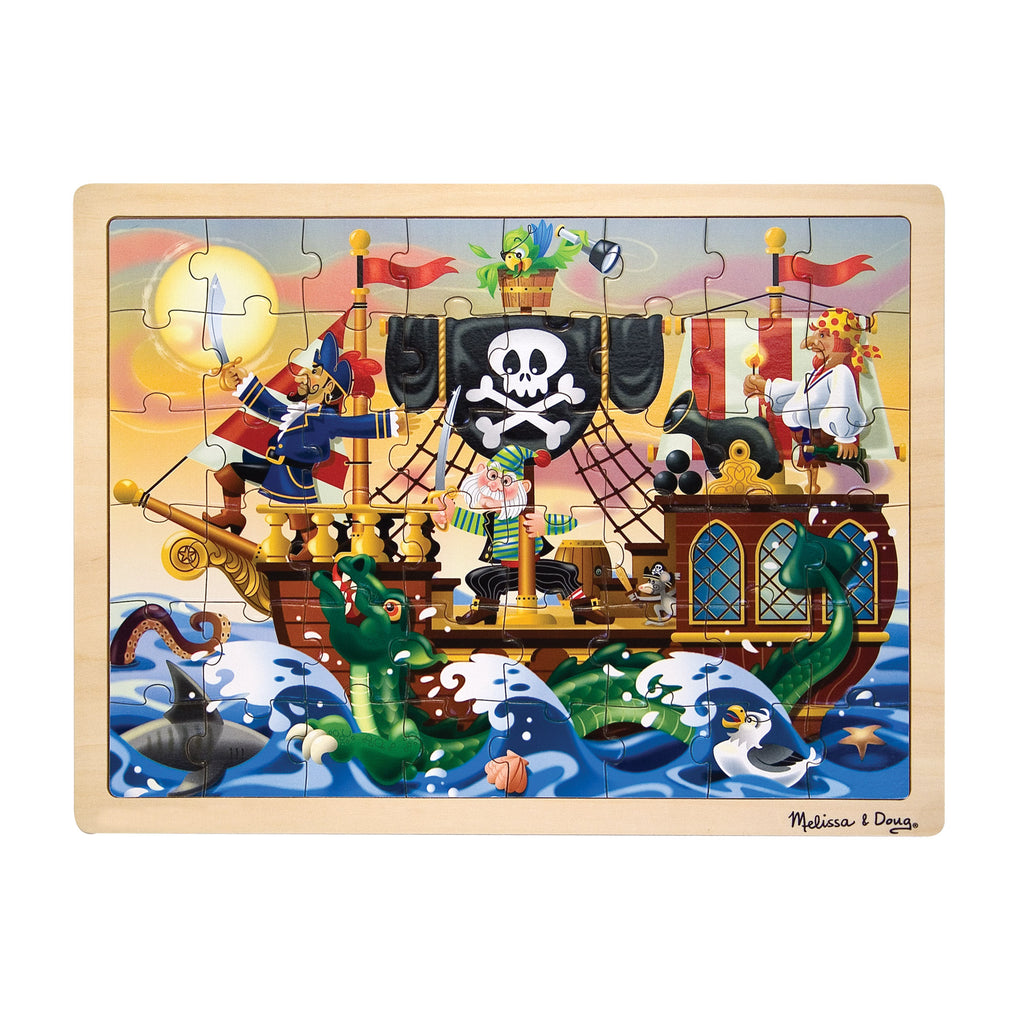 Melissa & Doug Girls Boys Infants Toddlers Kids Learning Toys Puzzle Pirates The Plaid Giraffe Childrens Boutique