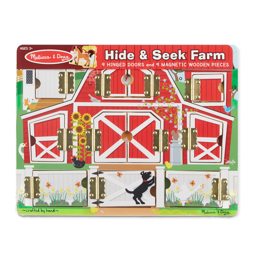 Melissa & Doug Girls Boys Infants Toddlers Kids Learning Toys Puzzle Farm Animals Sheep Cow Horse Duck Pig Chickens The Plaid Giraffe Childrens Boutique