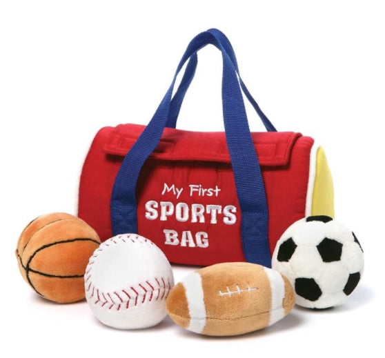 Gund Boys Girls Stuffed Toys Sports Balls Bag The Plaid Giraffe Childrens Boutique