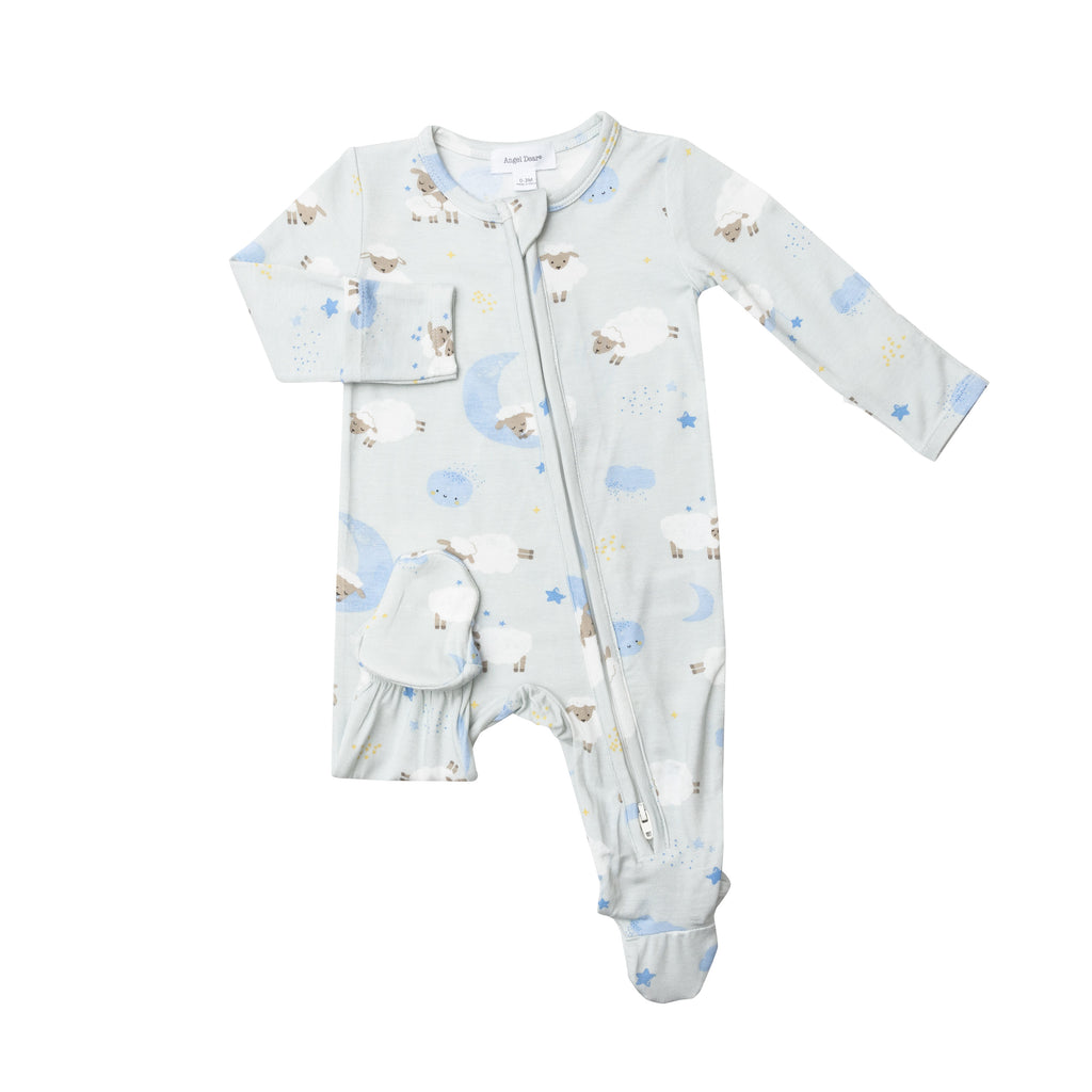 Angel Dear Boys Infants Footie Sleeper Sleepwear Nightwear Lambs The Plaid Giraffe Childrens Boutique