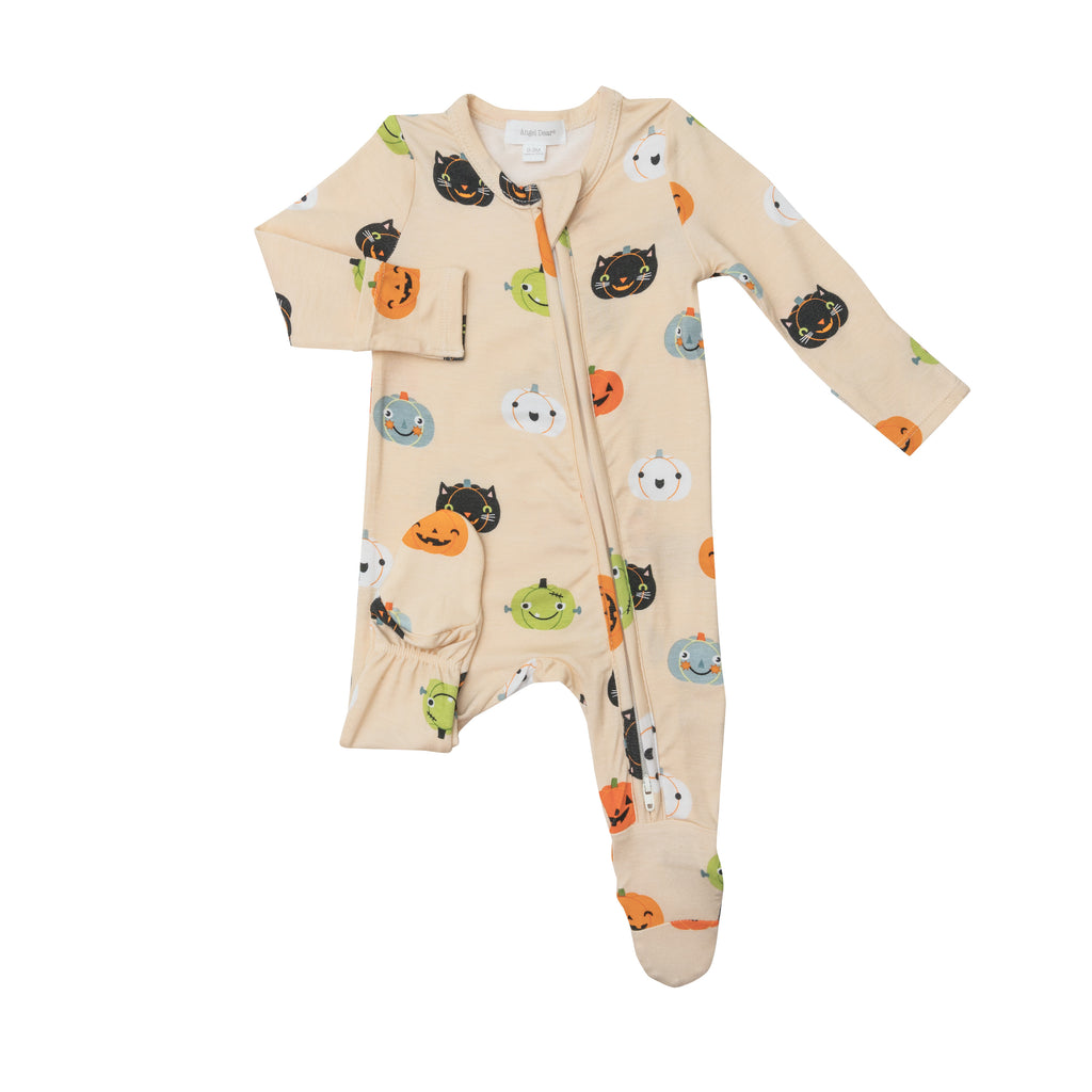 Angel Dear Boys Girls Infants Footie Sleeper Sleepwear Pumpkins Halloween The Plaid Giraffe Childrens Boutique