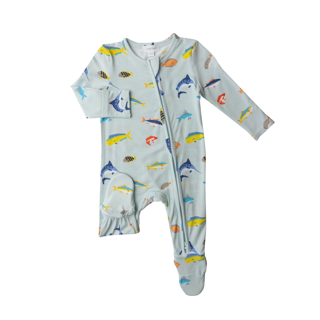 Angel Dear Boys Girls Infants Footie Sleeper Sleepwear Nightwear Tropical Fish The Plaid Giraffe Childrens Boutique