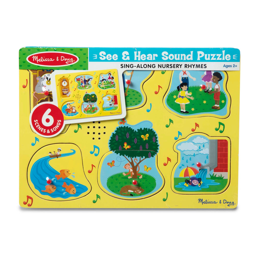 Melissa & Doug Girls Boys Infants Toddlers Kids Learning Toys Puzzle Nursery Rhymes Sounds The Plaid Giraffe Childrens Boutique