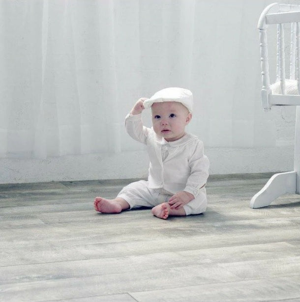Carriage boutique christening sales romper