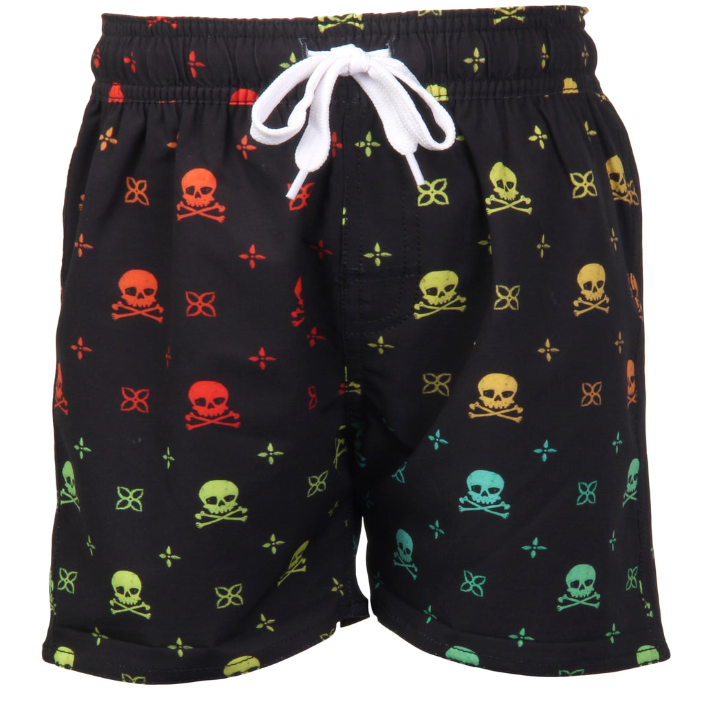Wes & Willy Boys Toddlers Kids Juniors Swimsuit Skulls The Plaid Giraffe Childrens Boutique