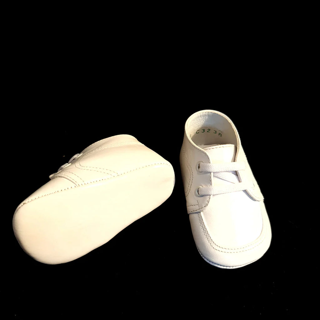 Will'Beth Boys Shoes Classic White Hightop Christening Special Occasion The Plaid Giraffe Childrens Boutique