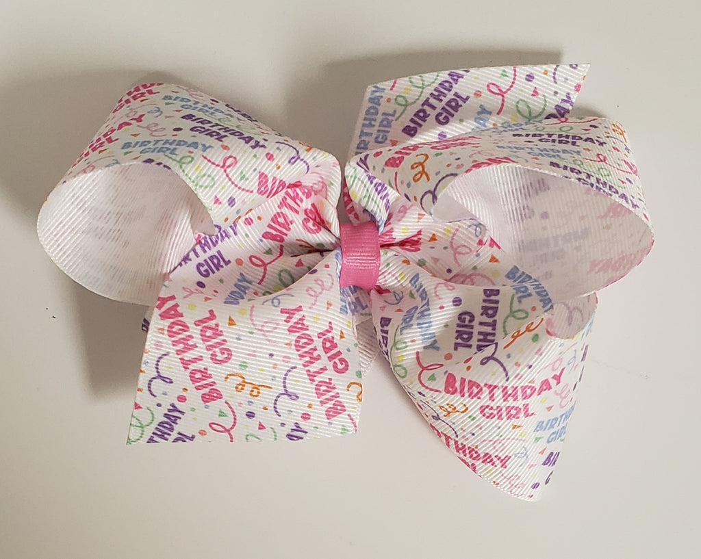 Wee Ones Girls Hair Accessories King Bows Birthday Girl The Plaid Giraffe Childrens Boutique