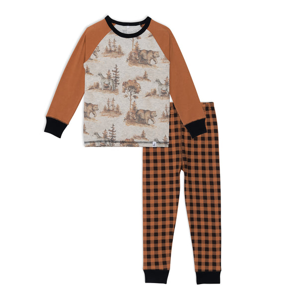 Deux Par Deux Boys Toddlers Kids Juniors Pajamas Organic Cotton Forest Animals Checkered The Plaid Giraffe Childrens Boutique