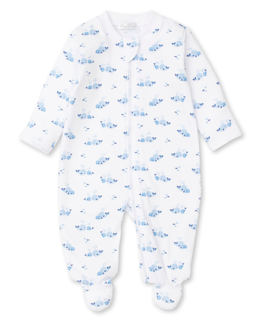 Kissy Kissy Girls Boys Infants Footie Sleeper Sleepwear Nightwear Whales The Plaid Giraffe Childrens Boutique