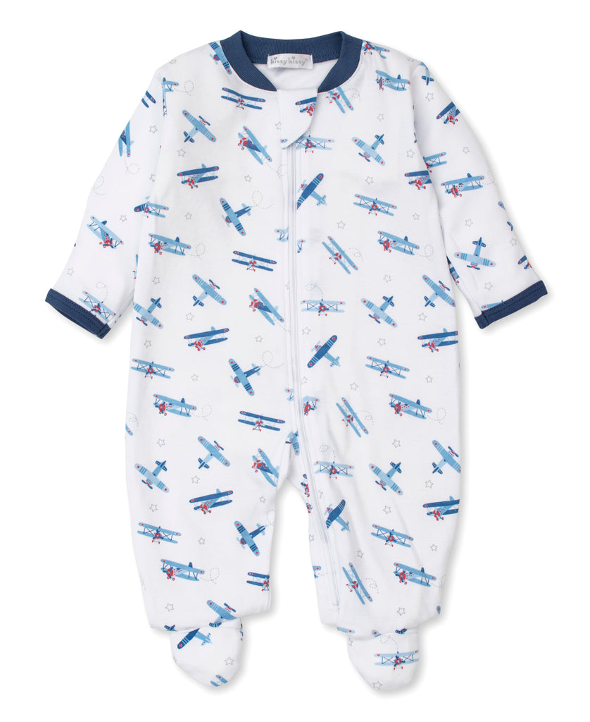 Kissy Kissy Girls Boys Infants Footie Sleeper Sleepwear Nightwear Airplanes The Plaid Giraffe Childrens Boutique