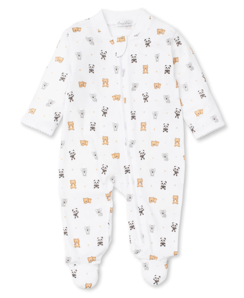 Kissy Kissy Boys Infants Footie Sleeper Sleepwear Bears Animals 100% Pima Cotton The Plaid Giraffe Childrens Boutique