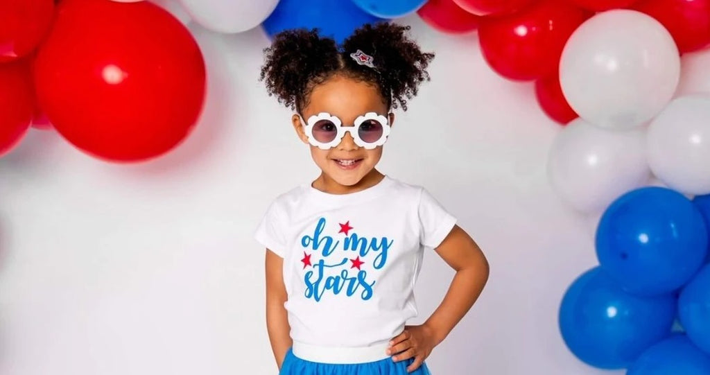 Sweet Wink Girls Infants Toddlers Kids Juniors Top T-Shirt Fourth of July Patriotic The Plaid Giraffe Childrens Boutique